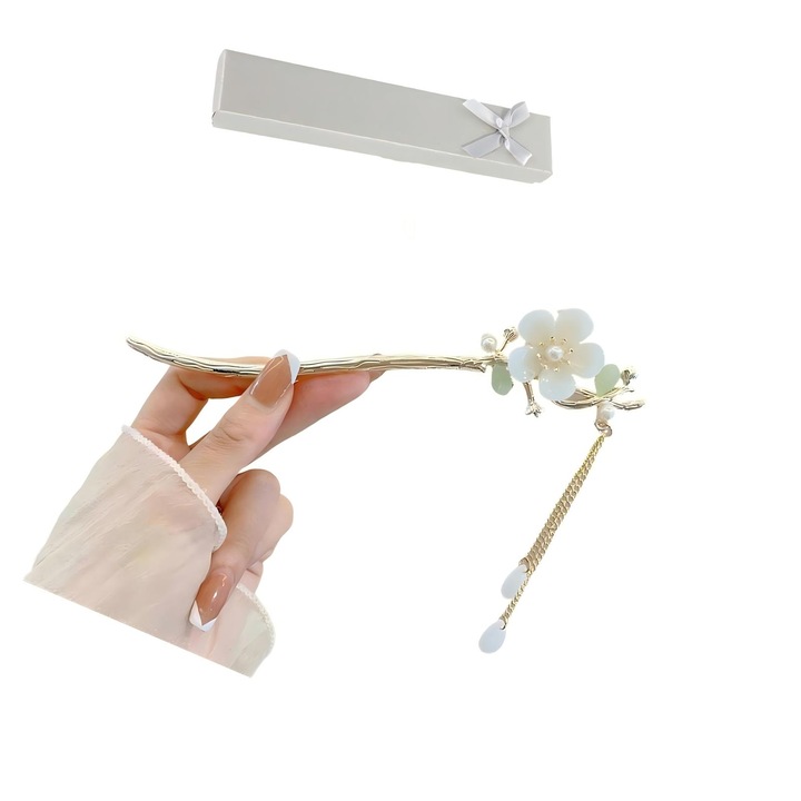 Agrafa par, JUDASTAR, magnolie, 17cm