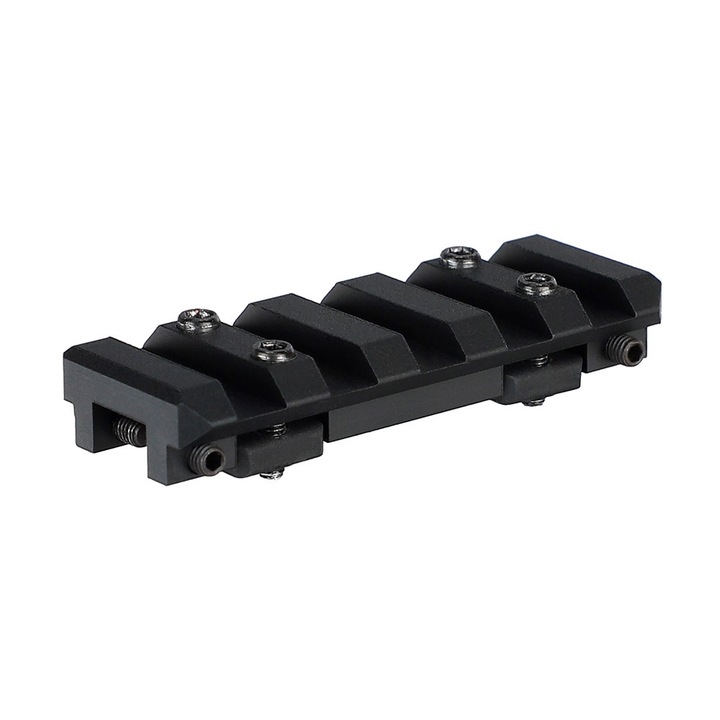 Picatinny adapter sima csövű fegyverekhez, Ohhunt, 20mm x 55mm, alumínium, fekete