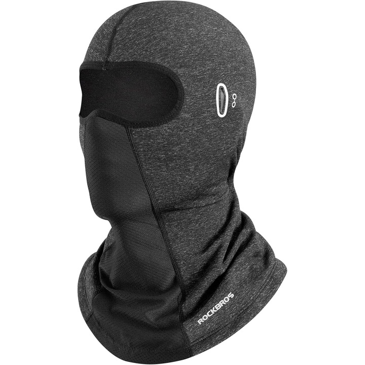 Masca protectie faciala, Rockbros, racoritoare, respirabila, negru/gri