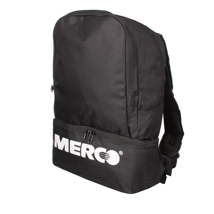 Rucsac pentru fotbal, Merco Soccer League, volum 38l, culoare negru