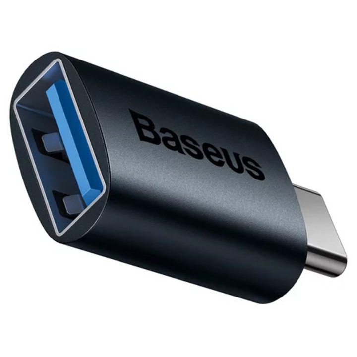 Baseus Ingenuity Series Mini OTG adapter, USB-C – USB 3.1, kék