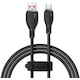 Cablu Baseus Pudding Series, USB la USB-C, 100W, Fast Charging, 1.2m, Negru