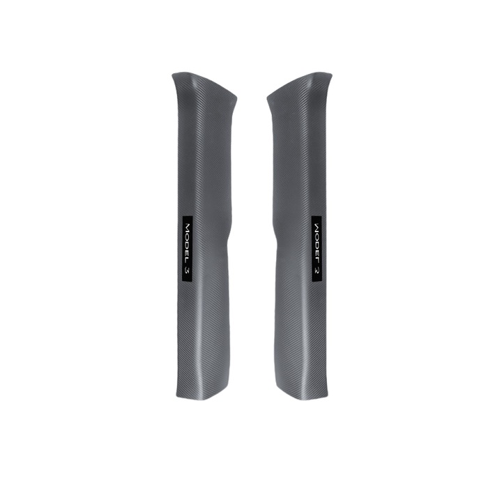 Bara interioara de prag fata Tesla Model 3, carbon, protectie completa, ABS, impermeabila, set