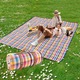 Къмпинг одеяло LYCENXI, 200x200 см, водоустойчиво, сгъваемо, за 6-8 души, многоцветно