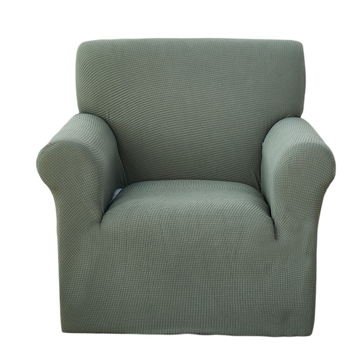 Husa de canapea extensibila, AMRINUGL, 100x100cm, material poliester-spandex, design elegant, non-alunecare