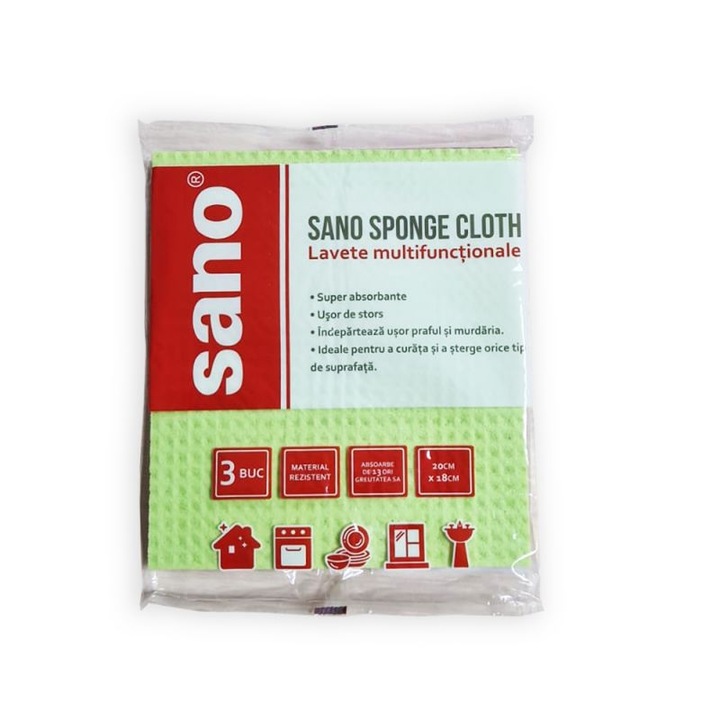 Lavete multifunctionale, Sano Lavete, 3 buc