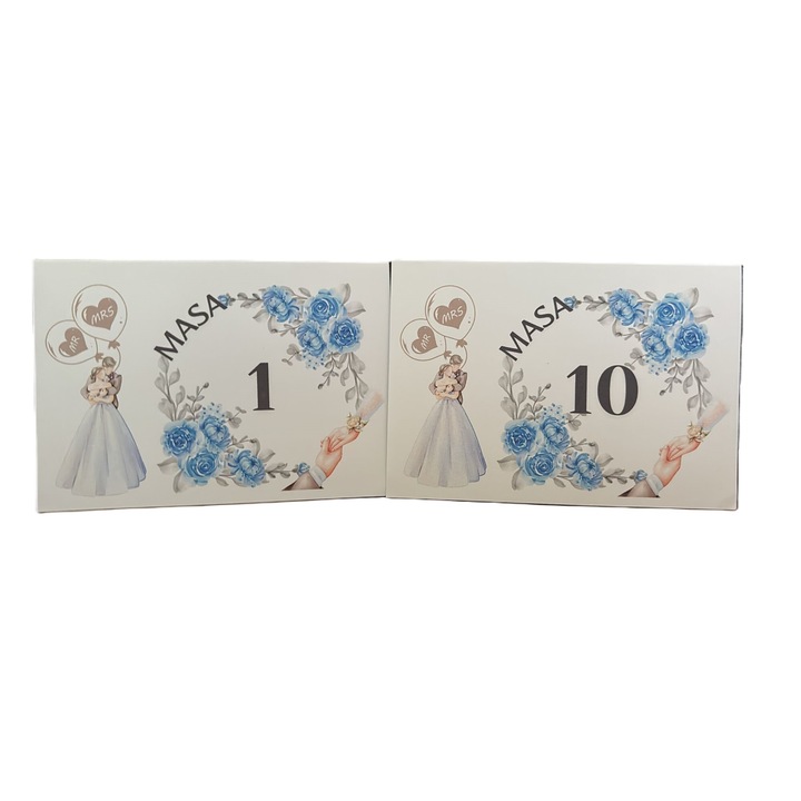10 db-os esküvői asztalszám készlet M16
