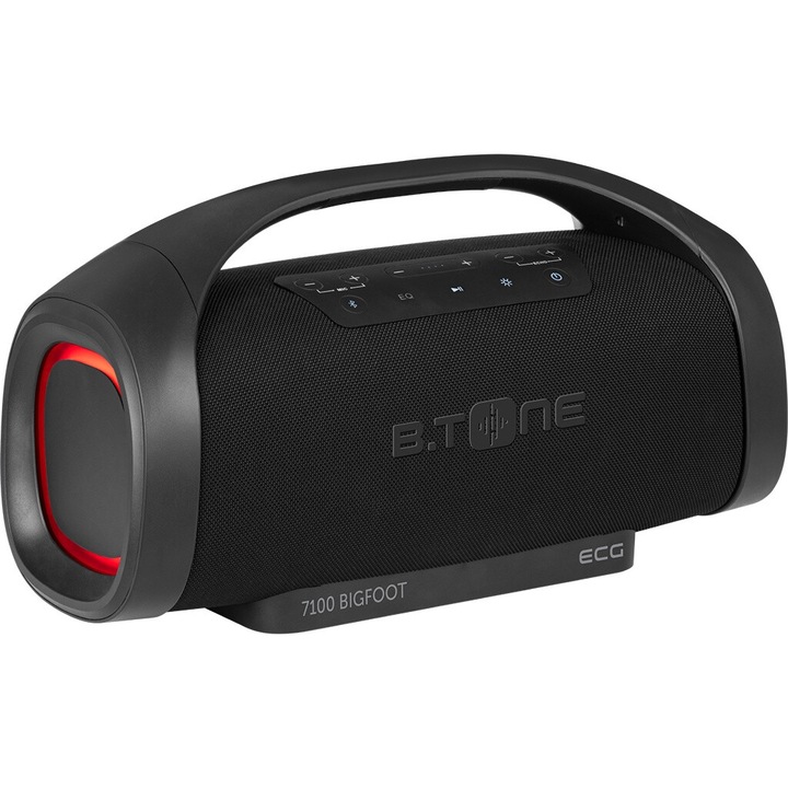 Boxa portabila Bluetooth ECG B.TONE 7100 Bigfoot, 60W, Li-Ion 6000 mAh, IPX6, negru