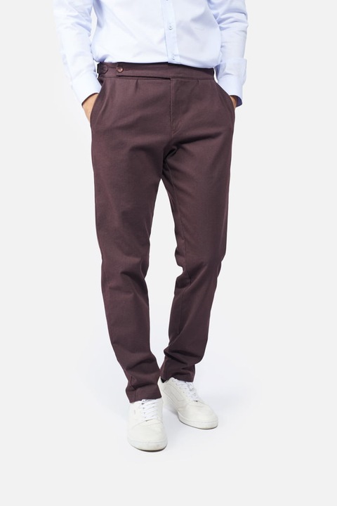 Pantaloni 4YOUTH bordo, Bordeaux