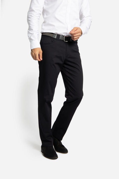 Mosott nadrág rugalmas anyagból PEPINO-MF sötétkék, ML INTL