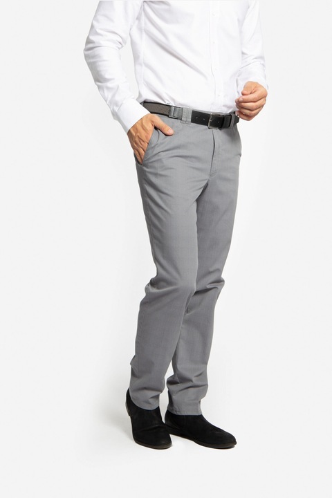 Pantaloni spalati din tesatura elastica SERGIU-MF gri, Gri