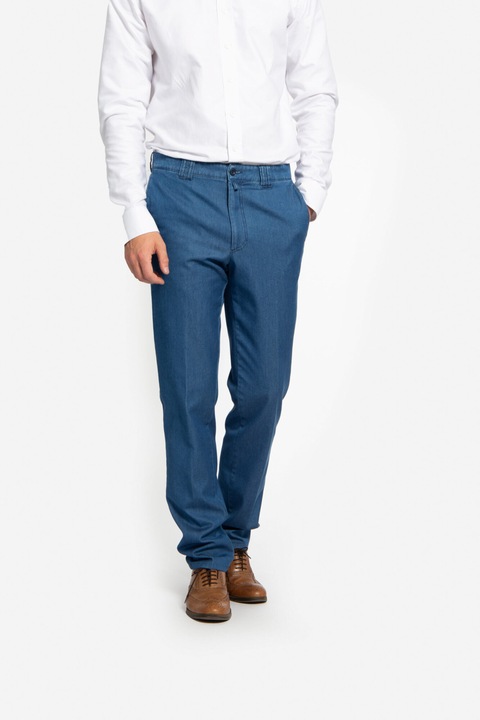 Elasztikus szövet SERGIU-MF sötétkék nadrág - M INTL