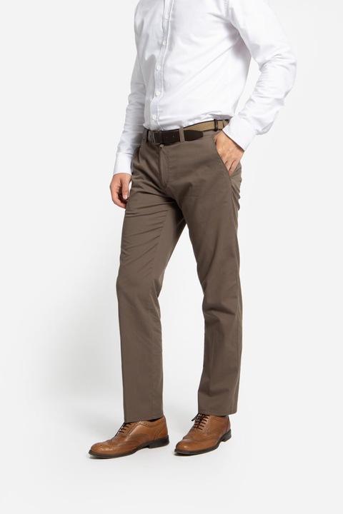 Pantaloni spalati 100% bumbac GRAZIANO-MF oliv, Verde masliniu