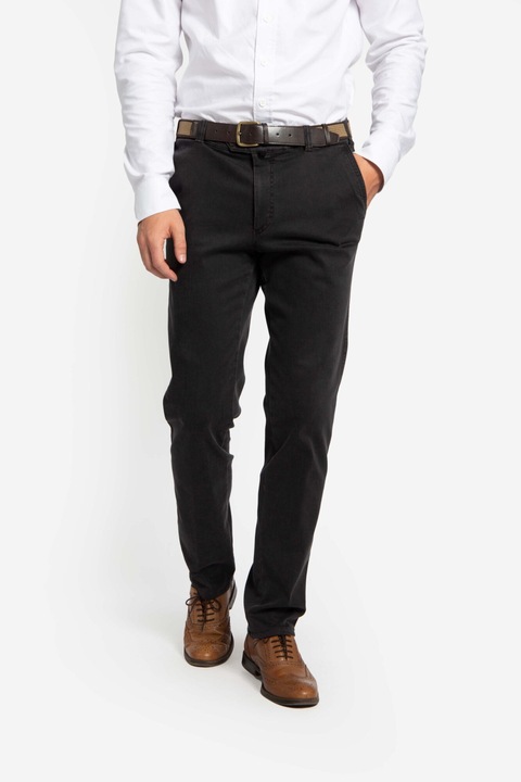 Mosott nadrag barna GIULIANO-MF elasztikus anyagbol