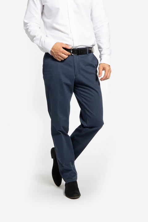 Pantaloni spalati cu 4 buzunare clasice GIULIANO-CP albastru, Albastru