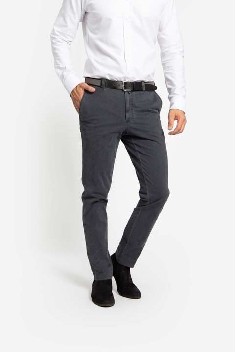 Pantaloni spalati, MODERN FIT din tesatura elastica GIULIO-MF, M-L INTL