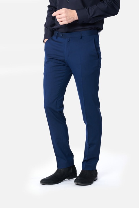 Pantaloni clasici AMADEO, azur, M-L INTL