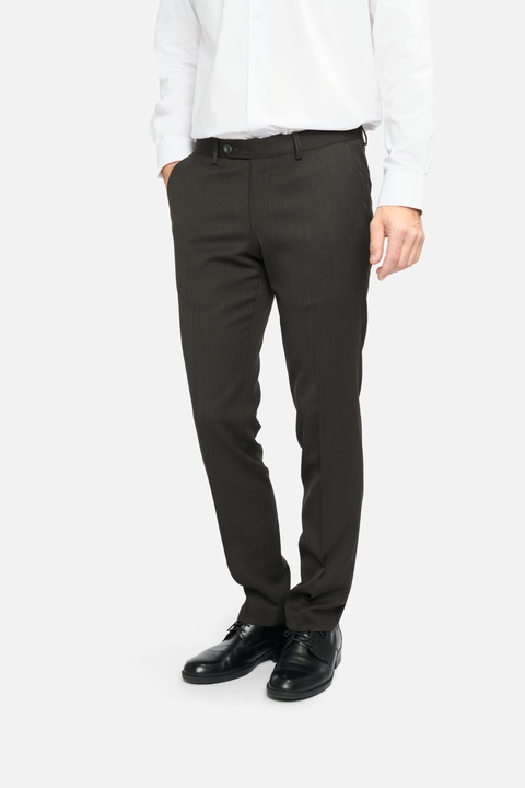 Pantaloni clasici Amadeo, slim-fit, gri, XL INTL