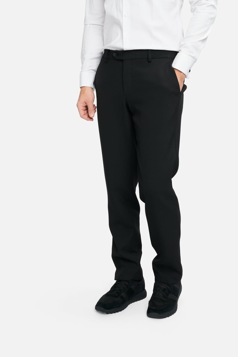Pantaloni clasici Flavio, negru, S-M INTL