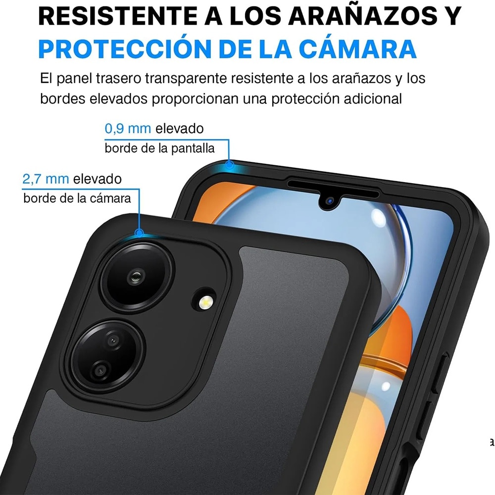 Husa pentru Xiaomi Redmi 13C 4G / Poco C65 + Folie Techsuit ColorVerse 360 Series Black