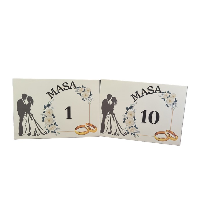 10 db-os M19-es, 10x15-ös asztalszámos készlet