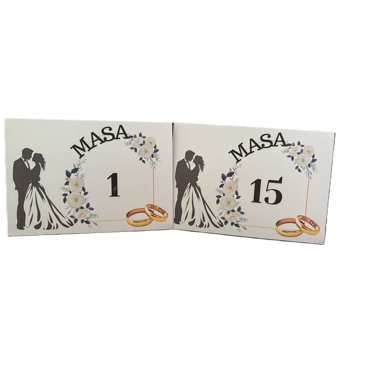 15 db-os M19-es, 10x15-ös asztalszámú készlet