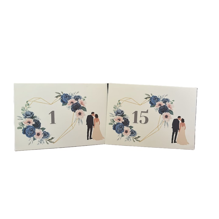 15 db-os M20-as, 10x15-ös asztalszámú készlet