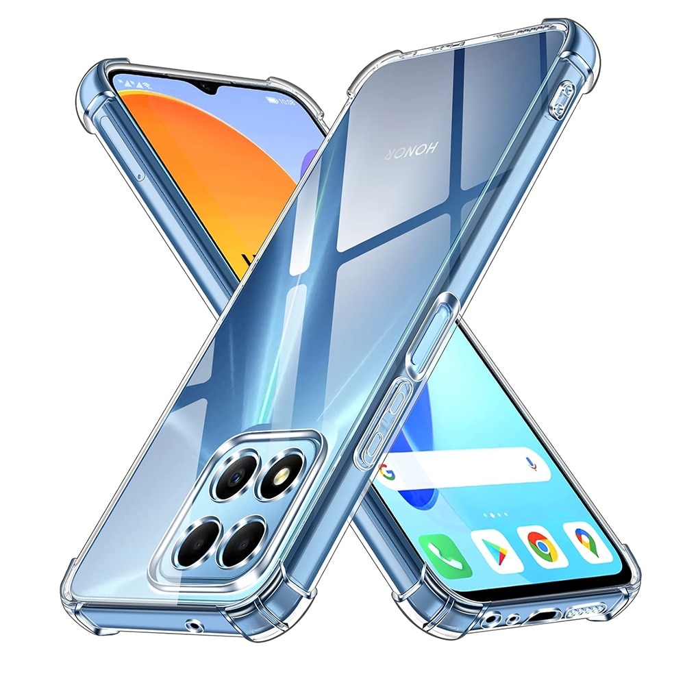 Husa antisoc, compatibila cu Honor X7D, 1.5 mm, rezistenta, colturi intarite, Transparent
