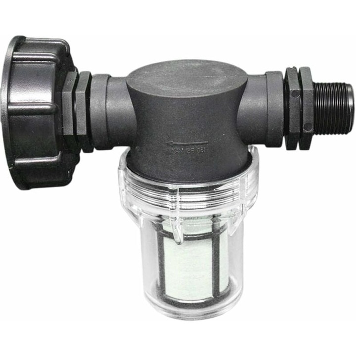 Adaptor rezervor de apa Ibc S60X6 1000 L, negru/argintiu