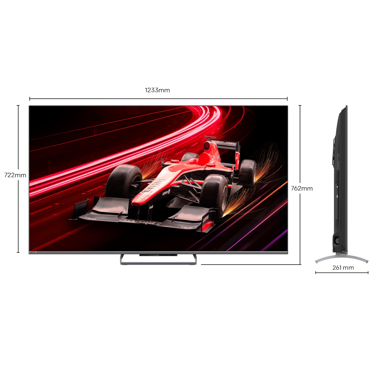 Televizor METZ QLED 55MQE8000, 139 cm, Smart Google TV, 4K Ultra HD, 100 Hz, Clasa F (Model 2024)