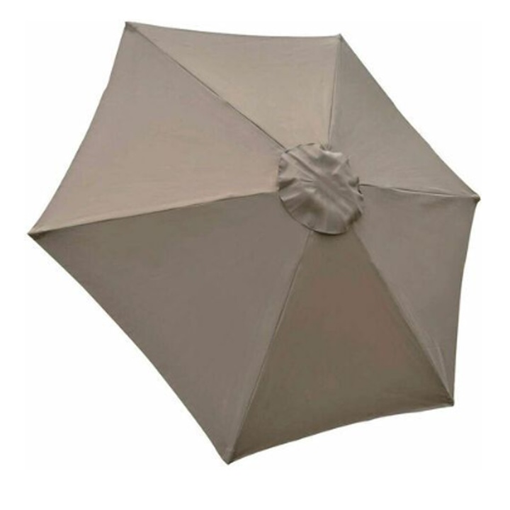 Резервно покривало за слънчев чадър, 6 спици, 2 м, водоустойчив, анти-UV, резервен плат, Каки