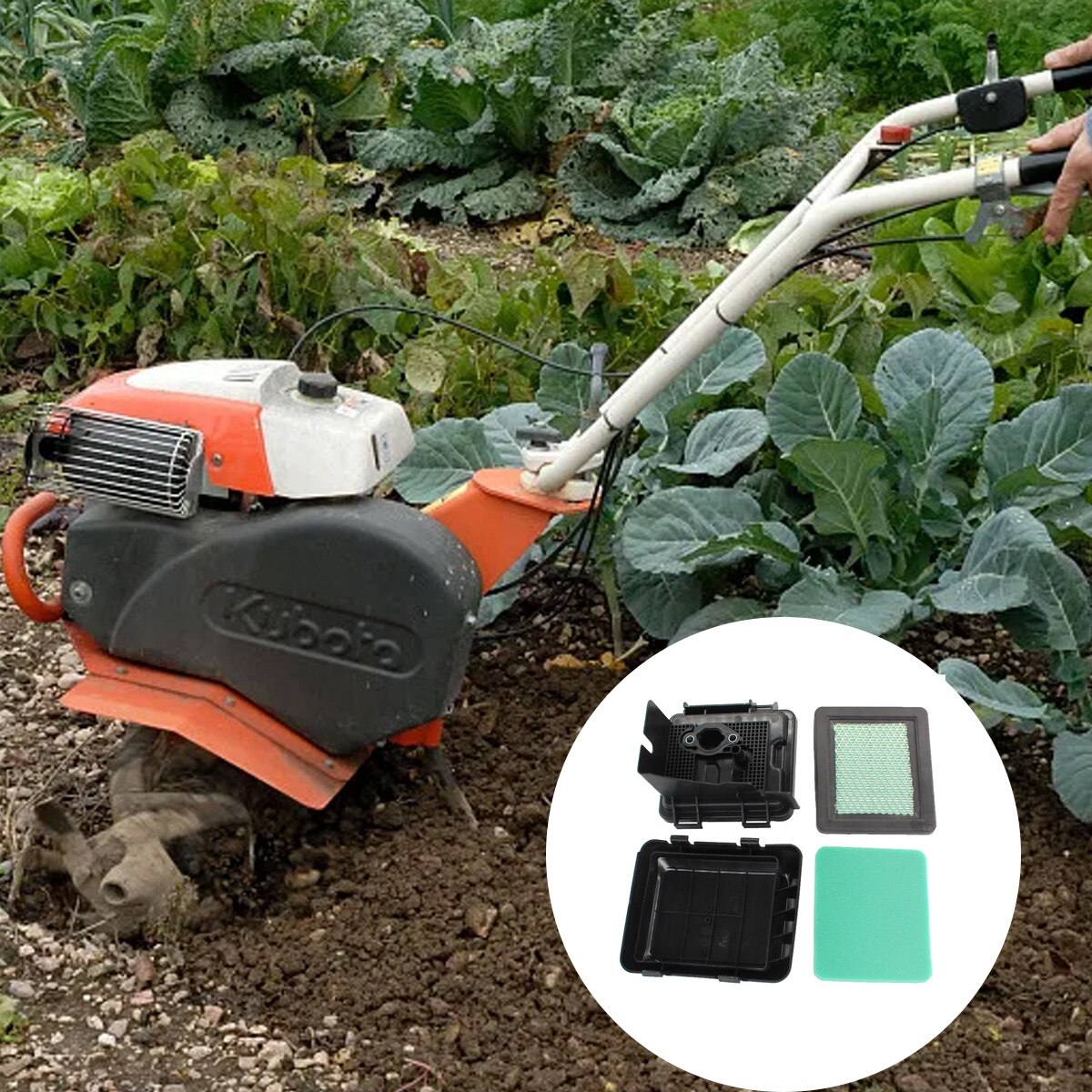 Set capac filtru aer si filtru pentru motoare Honda GCV160, GCV135