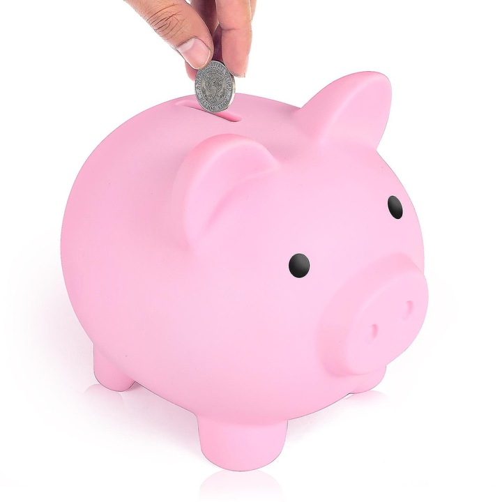 Атрактивна касичка, Enforose, дизайн прасенце, здрава пластмаса, 3-10 години