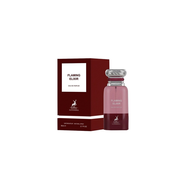 Set Apa de parfum, Alhambra, Flaming Elixir, unisex 80 ml cu Kit