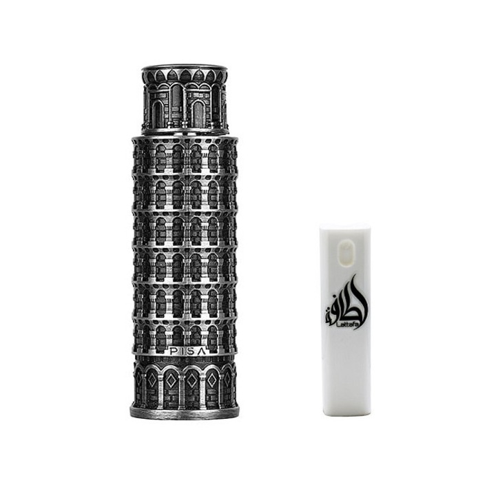 Set Apa de parfum, Lattafa Pride, Pisa, de barbat 100 ml cu Kit Travel Reincarcabil 10 ml