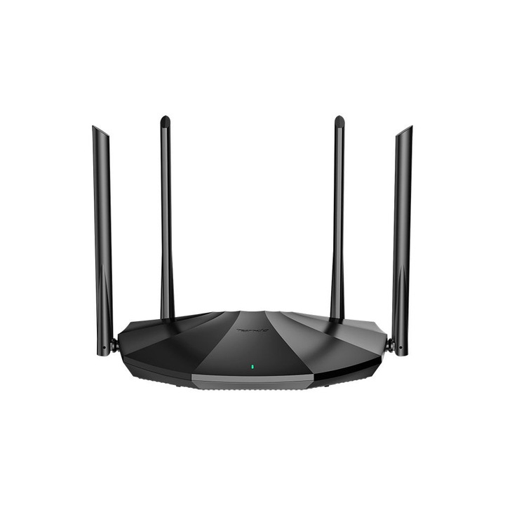 Router Wireless TP-Link Archer C6, 2.4GHz 300 Mb/s, 5GHz 867 Mb/s, negru, dimensiuni 35x230x144mm, set 1 buc