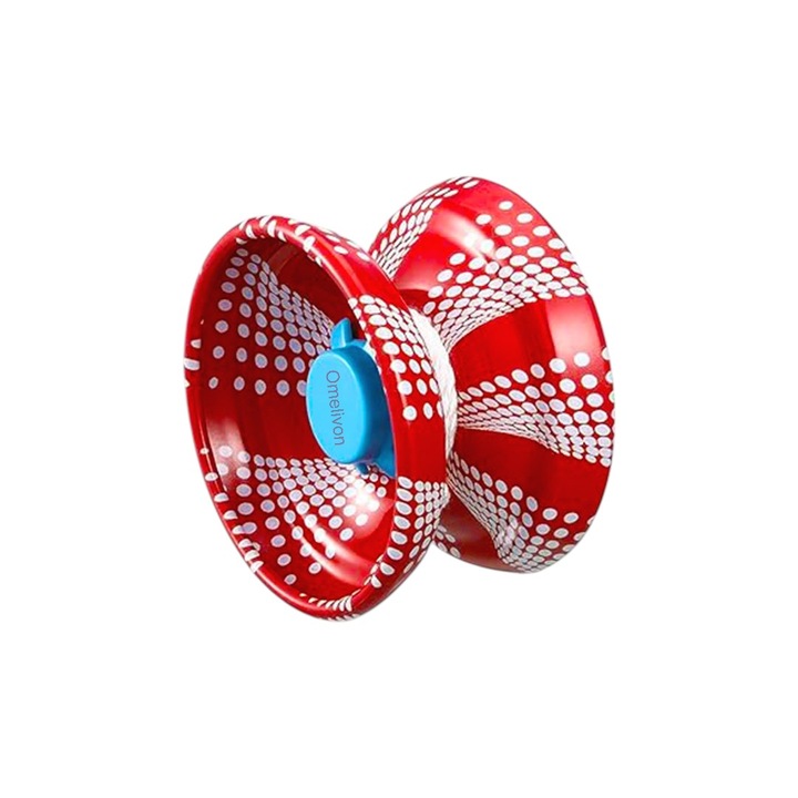 Yo-Yo din metal, culori alb si rosu, pentru incepatori, 1.4 inch, 27g