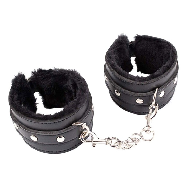 Catuse piele, Erotica, inchidere catarame, reglabile, piele PU, marime universala, OUYLAF, Negru