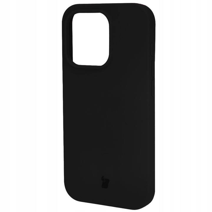 Silicon Bizon Soft Case pentru iPhone 15 Pro, negru