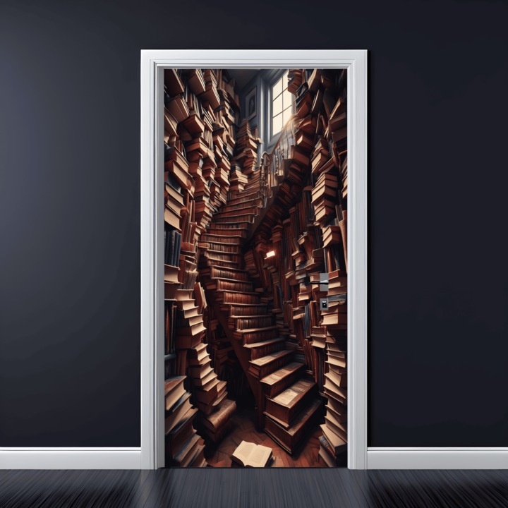 Цветно щамповано фолио за декорация на врати, размер 200 х 90 см, модел: AVX-DR10