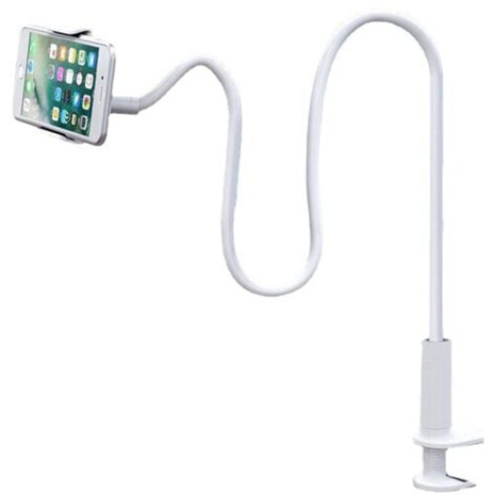 KkvoGmle tablet tartó, rugalmas kar, 4-10,6 hüvelykes készülékekhez, fehér, 75cm