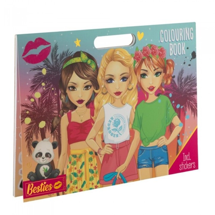 Carte de colorat fashion Grafix, 3 ani+