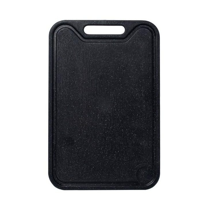 Tocator Practic, Kosmos, plastic, negru, 38x25cm