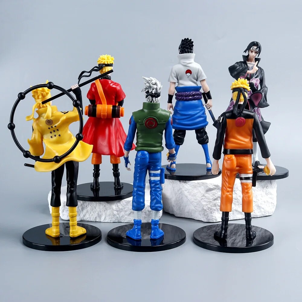 Set 6 figurine Naruto Shippuden: Naruto, Sasuke, Itachi, Kakashi