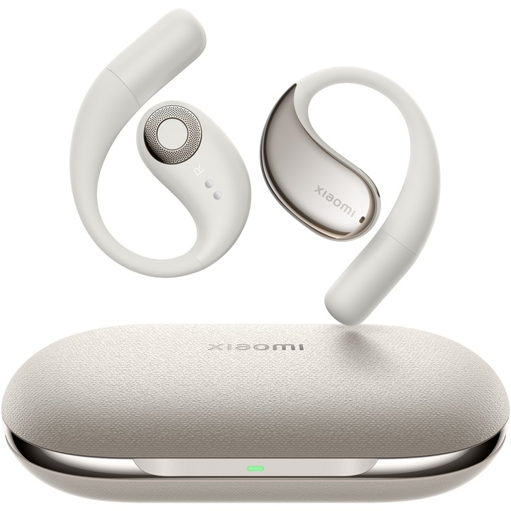 Слушалки Open-Ear Xiaomi OpenWear Stereo, True Wireless, Bluetooth 5.3, Hi-Res Audio, AI Noise Cancellation, Sandstone Beige