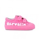 Tenisi canvas pentru copii Garvalin, rosa, marime 27