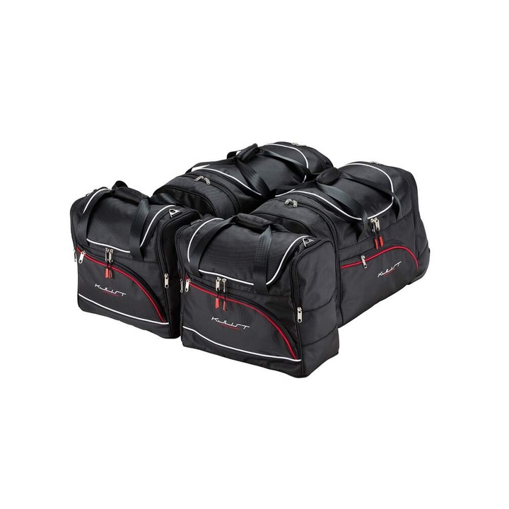 Set 4 genti auto KJUST pentru BMW 7, impermeabile, cu roti, dimensiuni personalizate