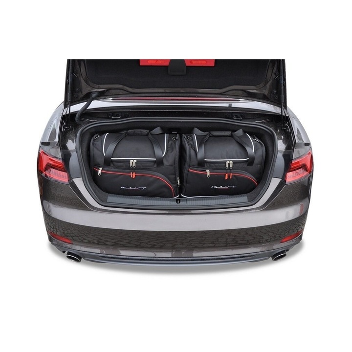 Set 4 piese genti auto KJUST, impermeabile, pentru Audi A5 Cabrio 2017-2018, compartiment laptop, design functional