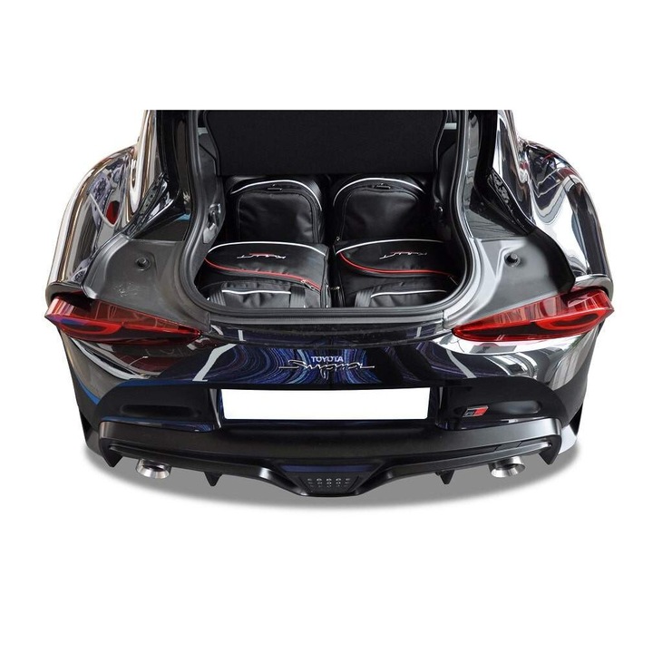Set de genti auto KJUST pentru Toyota Supra 2019+, impermeabile, 4 piese, compartiment laptop, design personalizat