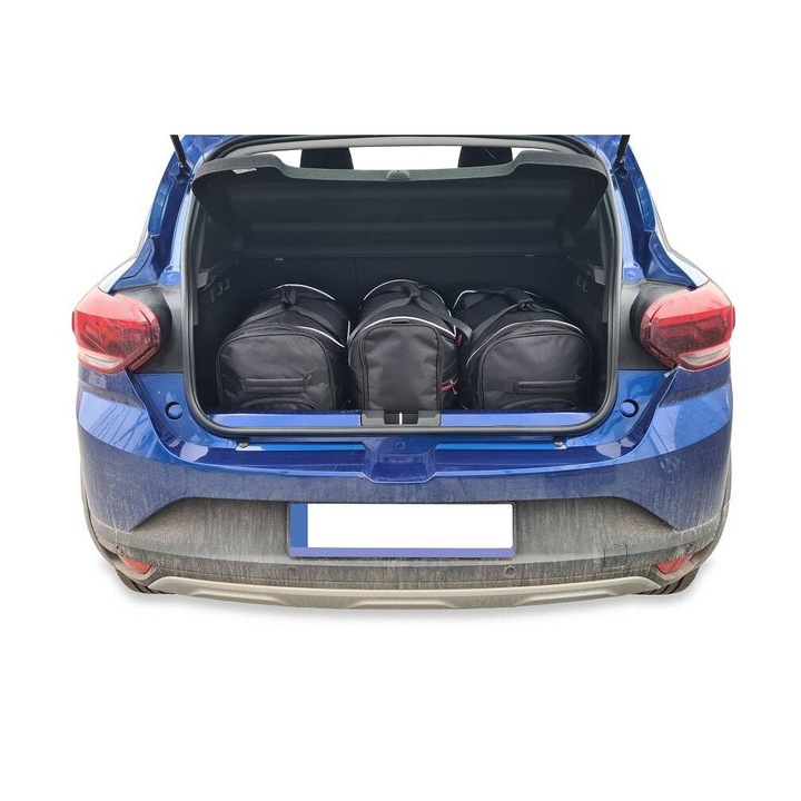Set 3 Genti Auto KJUST pentru DACIA SANDERO 2021+, Materiale Impermeabile, Roti Silentioase
